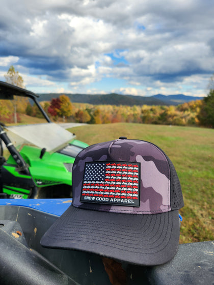 American Sledder Camo Ball Cap